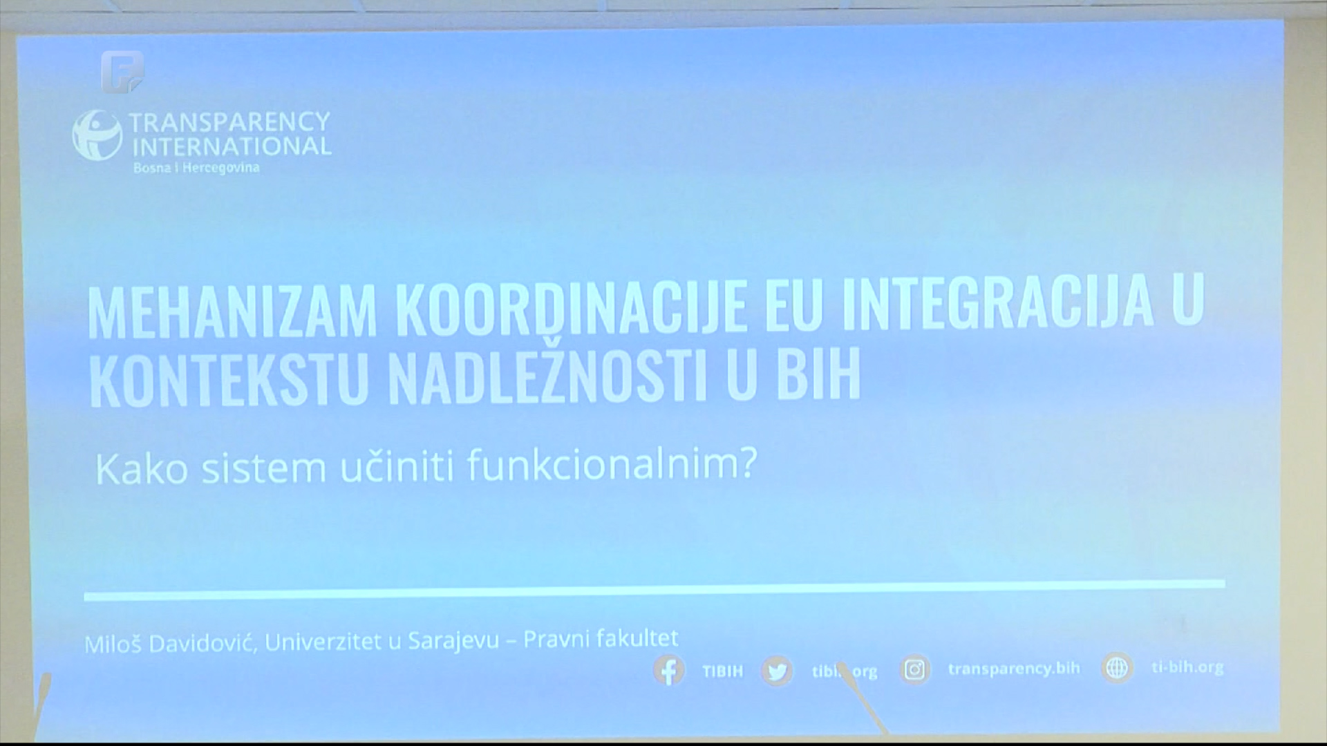 TIBiH: Evropski put BiH dodatno usporava i otežava Mehanizam koordinacije